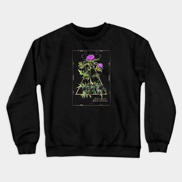Thistle witches herb. Crewneck Sweatshirt by Sitenkova